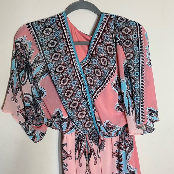 Pastel Colored Flowy Dress - Picture 5 of 12